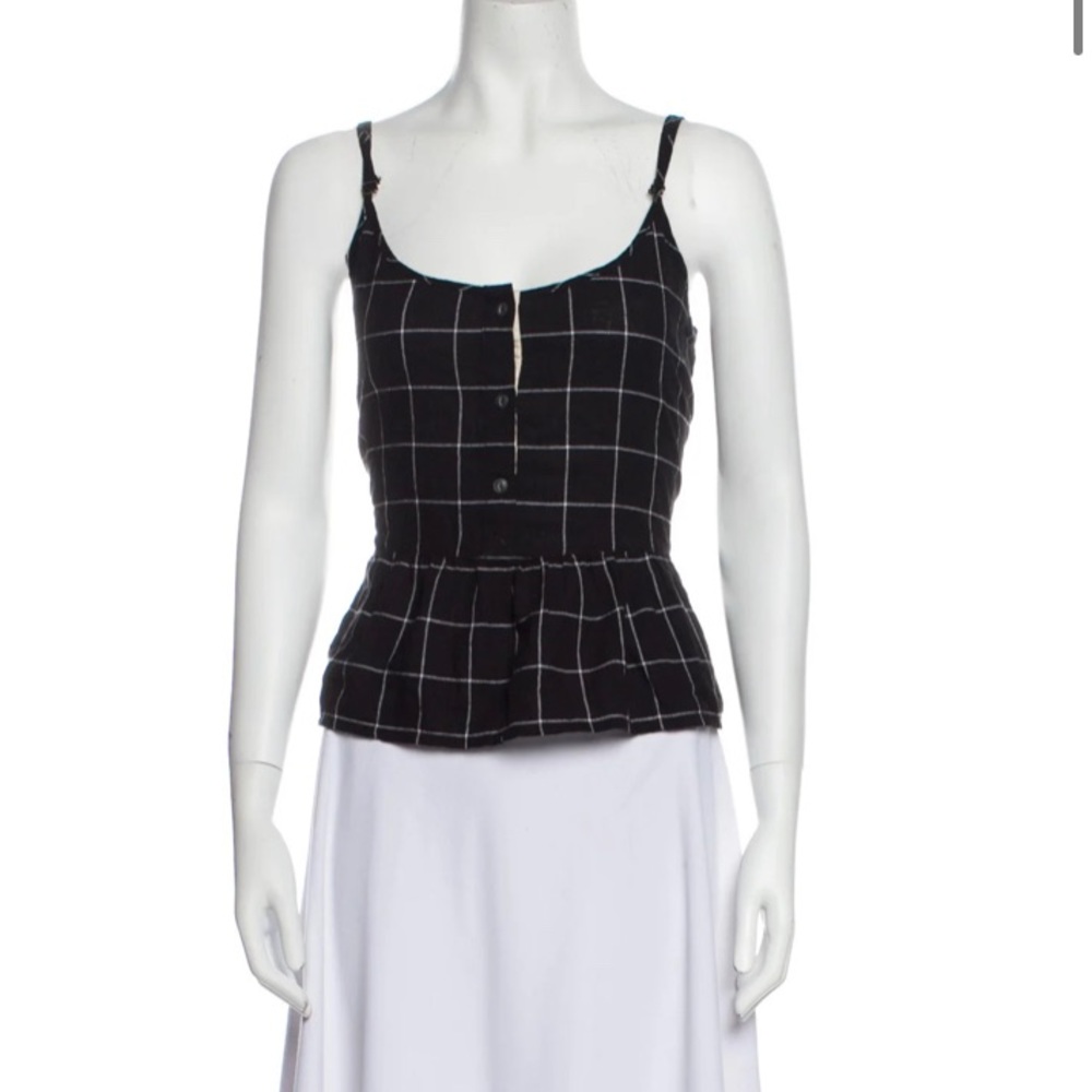2/$40 CURRENT/ELLIOTT
Plaid Print Scoop Neck Top